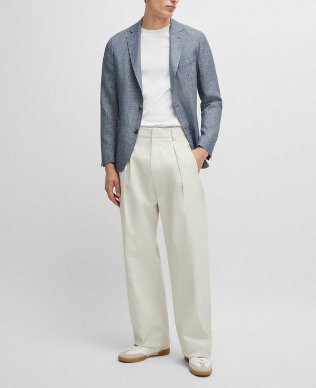 BOSS Hanry Melange Unstructured Slim Fit Casual Sport Coat MSRP $645