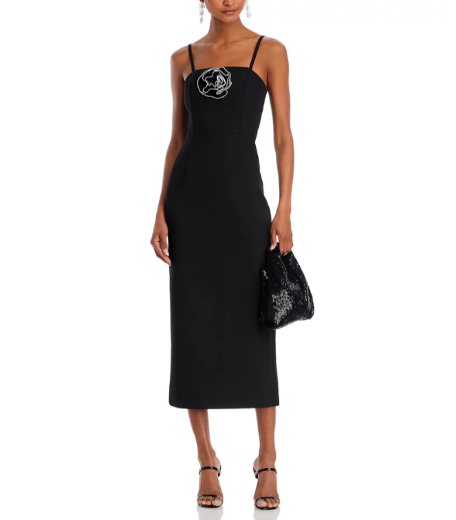 MILLY Allison Rosette Trim Boned Bodice Dress MSRP $425