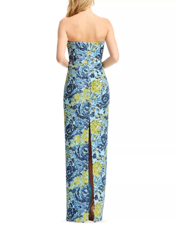 Dress the Population Strapless Sweetheart Gown MSRP $428