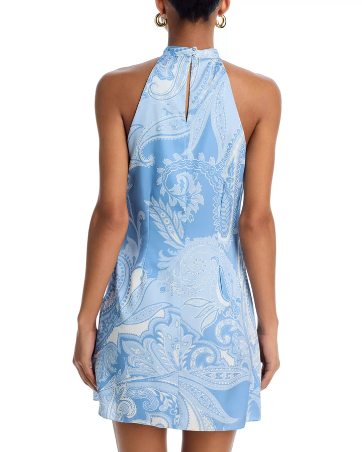 Hemant and Nandita Printed Halter Mini Dress MSRP $348