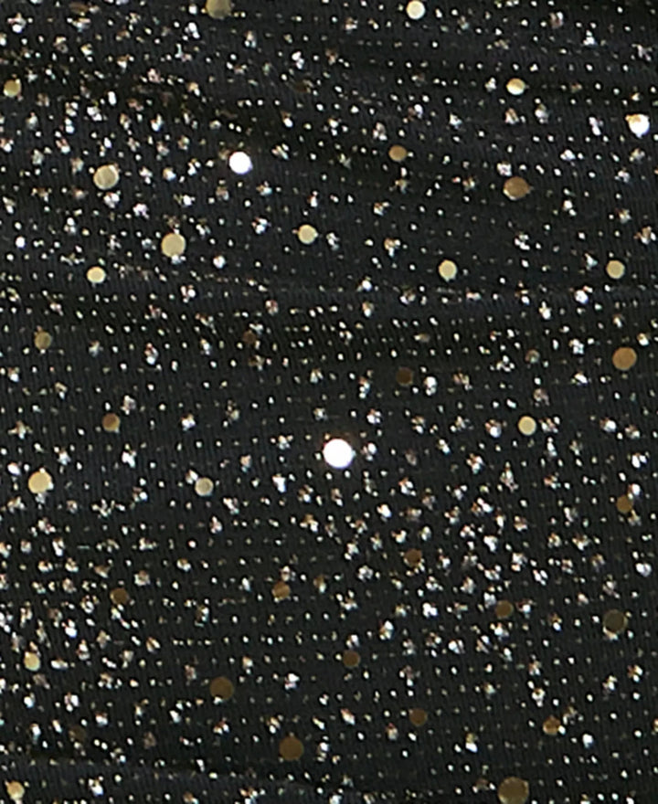 Alex & Sophia Glitter Side-Shirred V-Neck Top MSRP $59