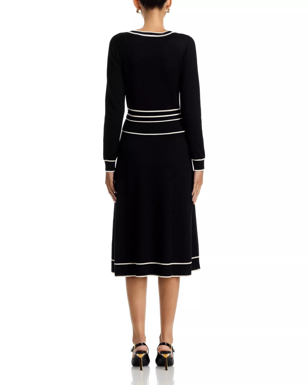 T Tahari Crewneck Belted Dress MSRP $118