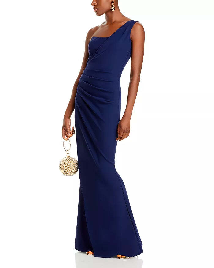 Chiara Boni La Petite Robe Gredel Long One Shoulder Dress MSRP $1090