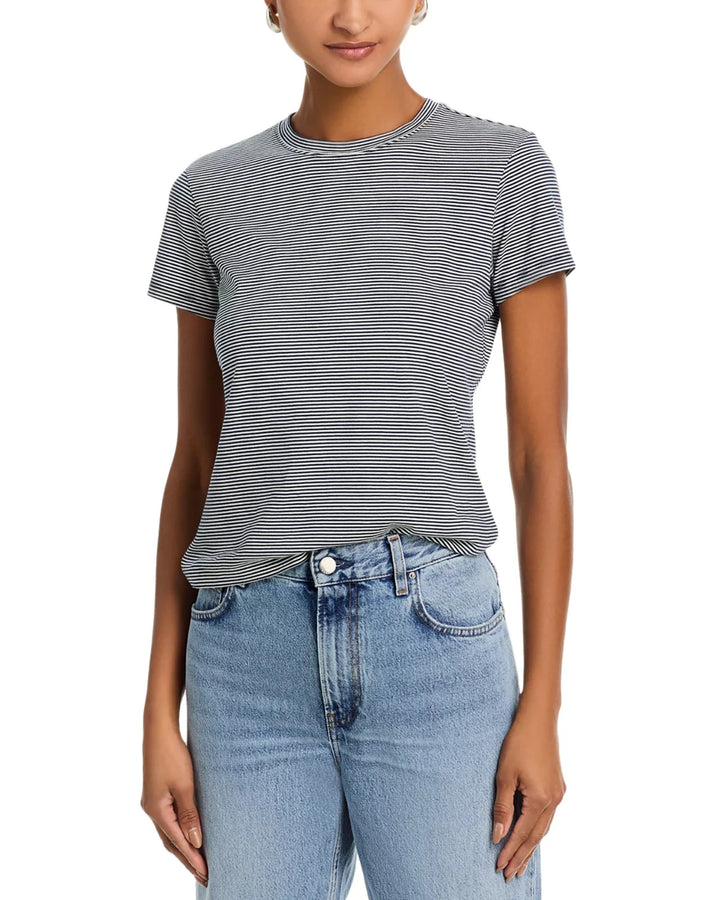 FRAME The Stripe Baby Tee MSRP $138