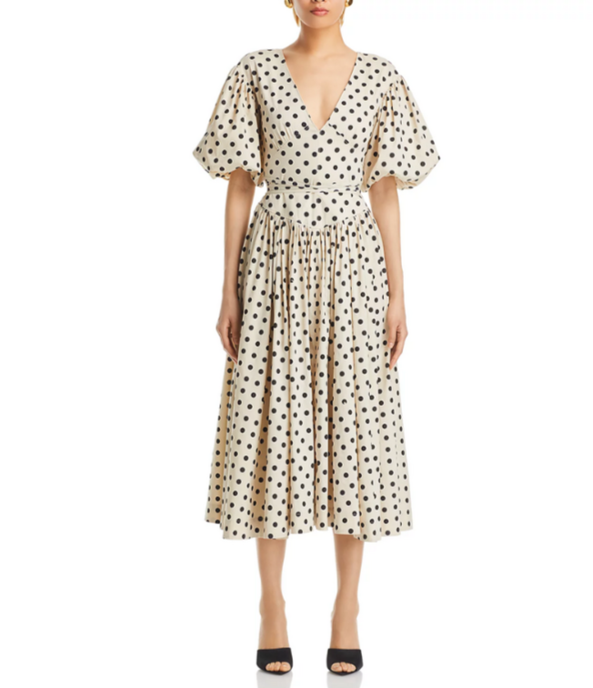 Cinq à Sept Stassie Polka Dot Dress MSRP $425