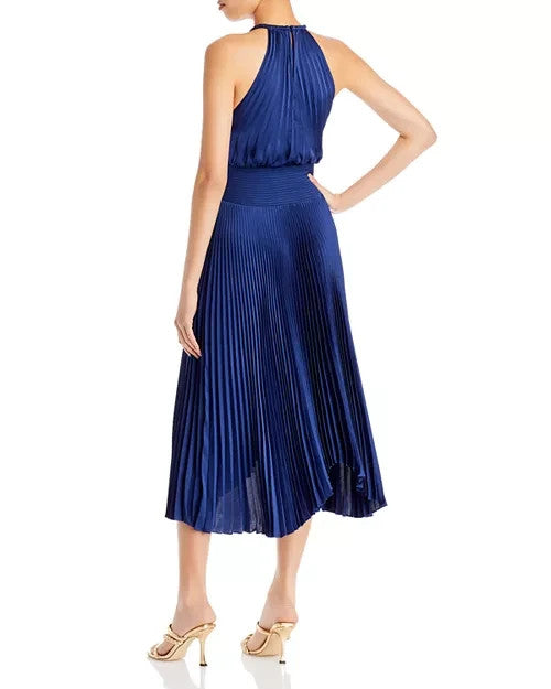 A.L.C.Renzo II Pleated Halter Dress MSRP $595