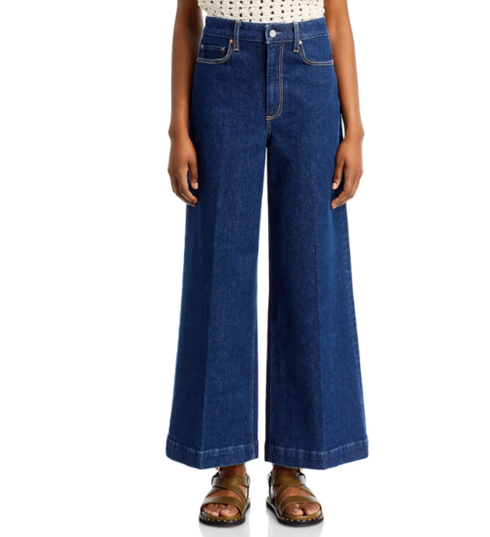 PAIGE Harper Wide Leg Ankle Jeans MSRP $249