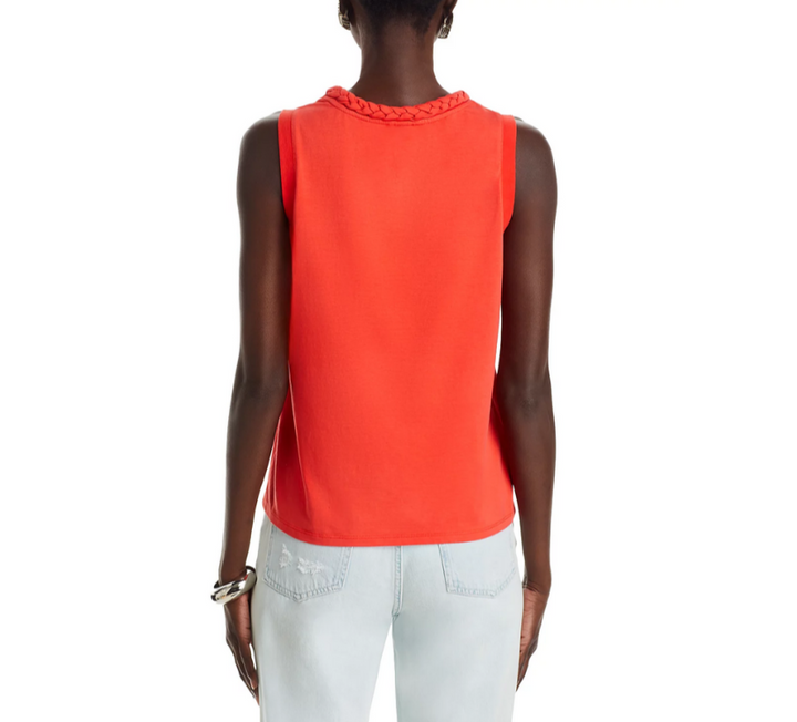 Cinq à Sept Braided Trim Tank Top MSRP $145