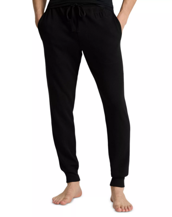 Polo Ralph Lauren Thermal Waffle Knit Logo Embossed Sleep Joggers $59