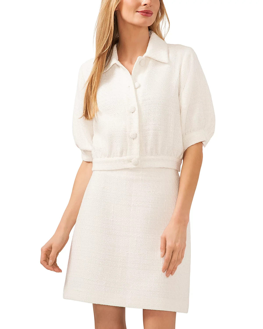CeCe Puff Sleeve Cropped Jacket MSRP $149