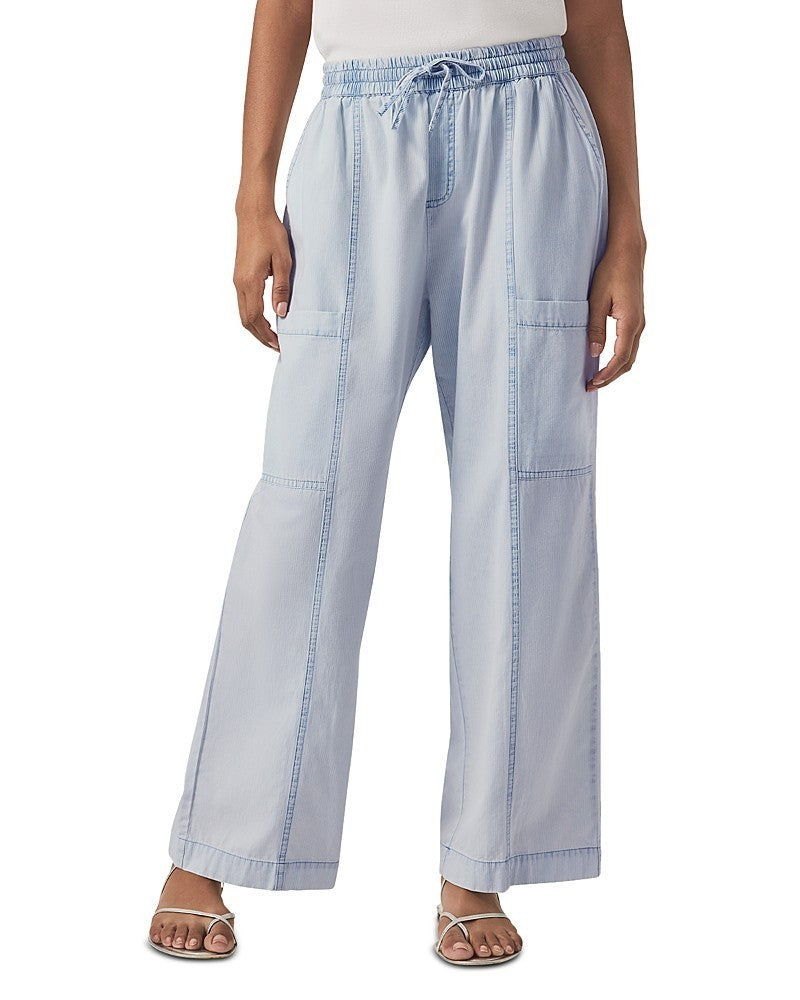 Splendid Indigo Stripe Wide Pants MSRP $168