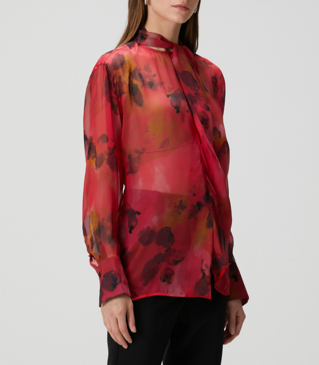 VICTORIA BECKHAM Long Sleeve Tailored Fit Blouse MSRP $950
