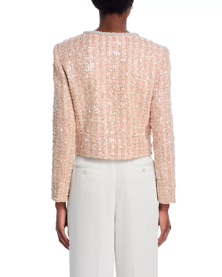 Alice and Olivia Kidman Embellished Boxy Jacket MSRP $795