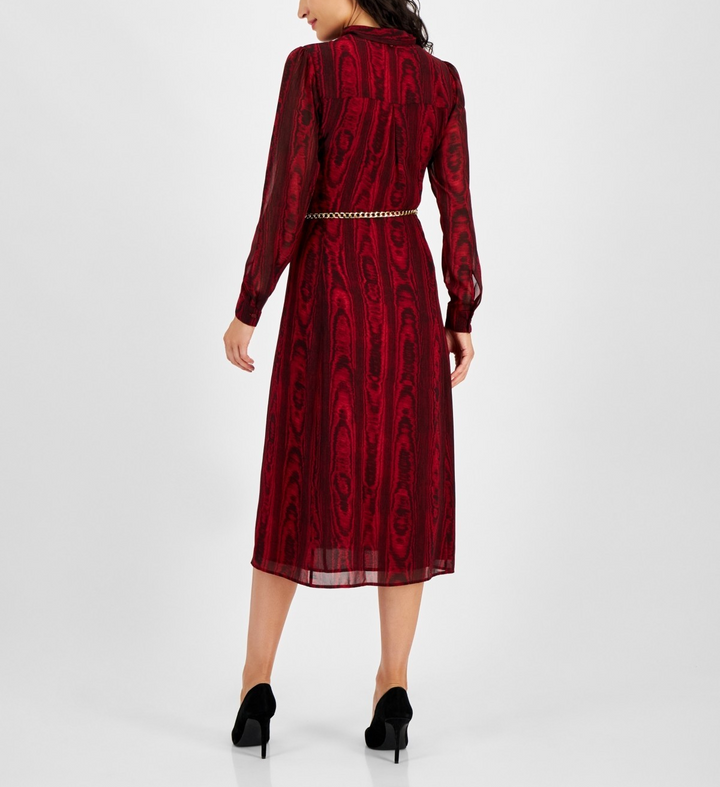 MICHAEL Michael Kors Belted Midi Dress MSRP $195