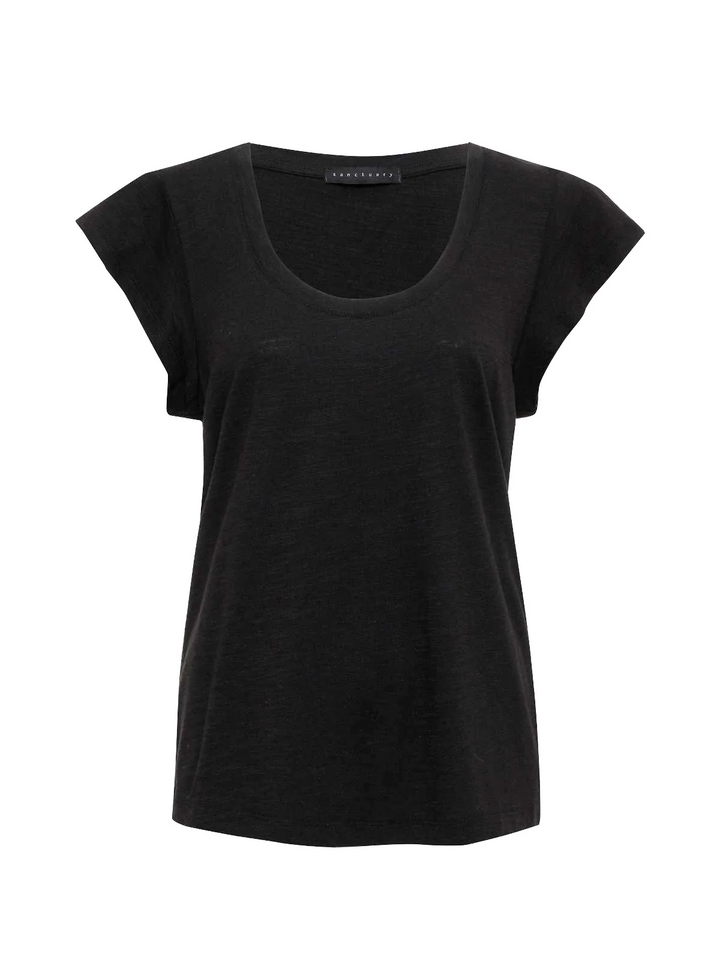 Sanctuary Women's West Side Crewneck Short-Sleeve T-Shirt MSRP $39