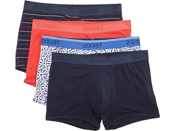 2XIST Cotton Stretch No Show Trunk 3+1 Bonus Pack MSRP $42