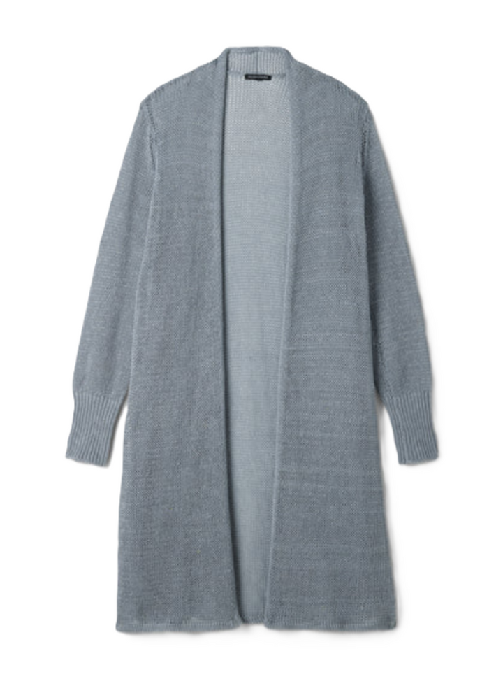 Eileen Fisher Linen Cotton Cord Long Cardigan Sweater MSRP $298