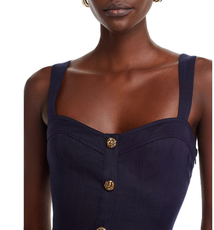 AQUA x Liat Baruch Button Front Mini Dress MSRP $118