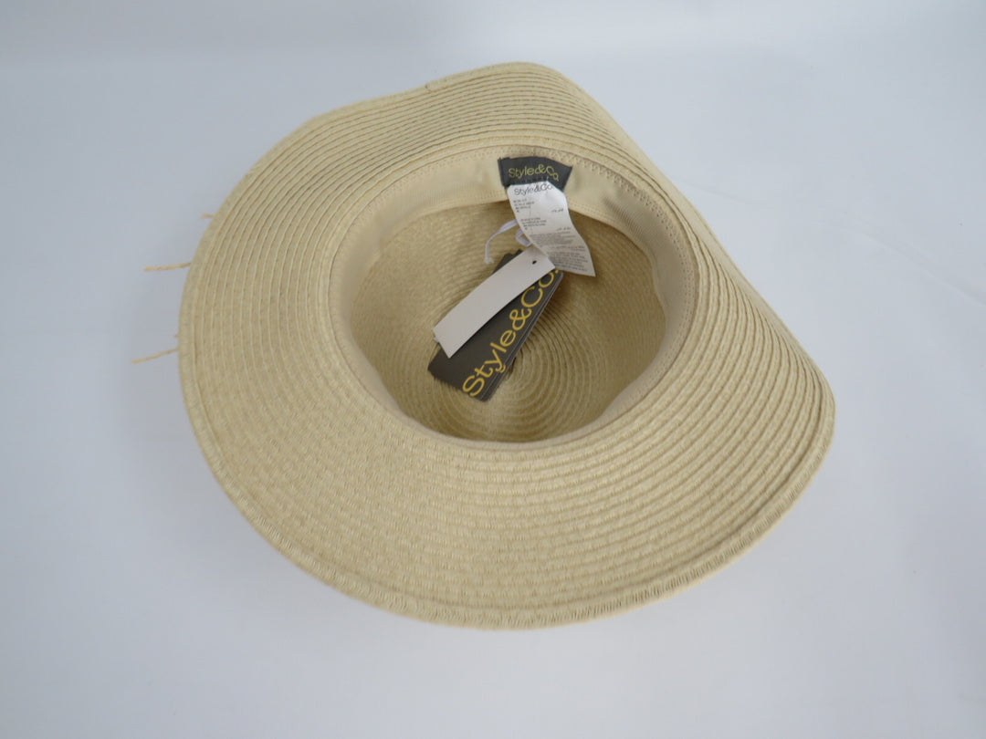 Style & Co Basic Straw Panama Hat MSRP $38 Size O/S
