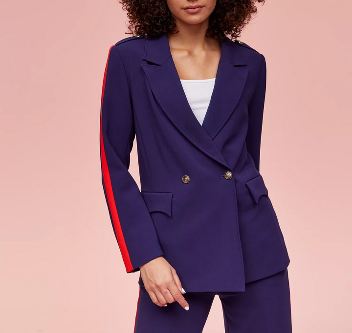 Disney Women's Minnie Majorette Double-Breasted Boyfriend Blazer MSRP $120