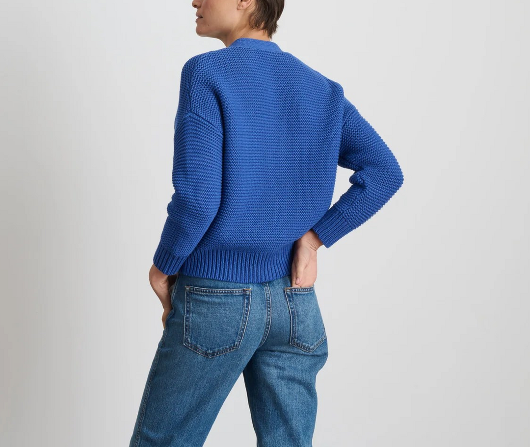 Alex Mill Nico Crewneck Cotton Cardigan MSRP $165