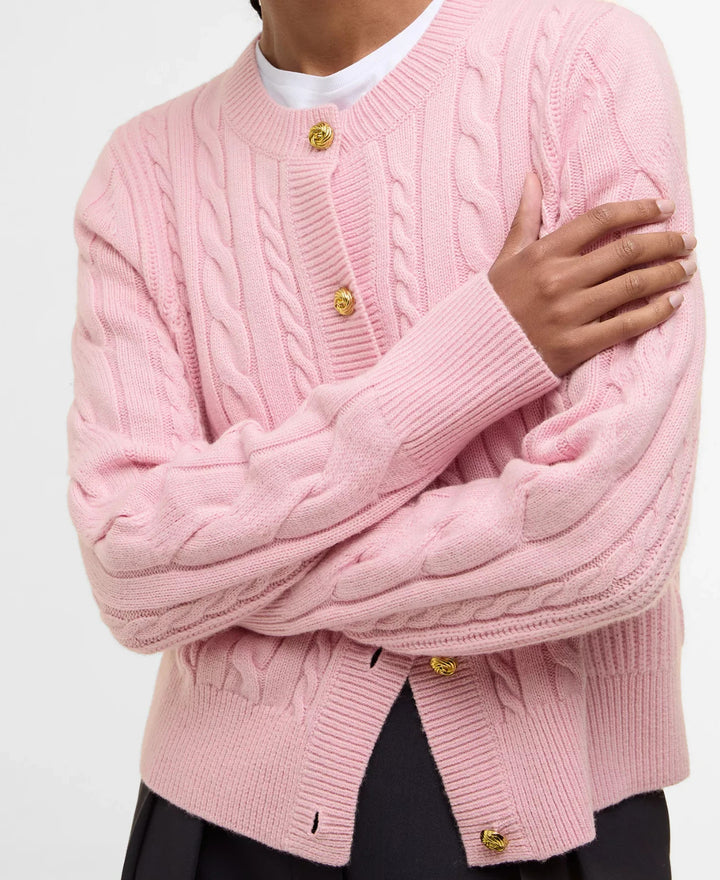 Barbour Women's Elina Knitted Long Sleeve Cardigan MSRP $250