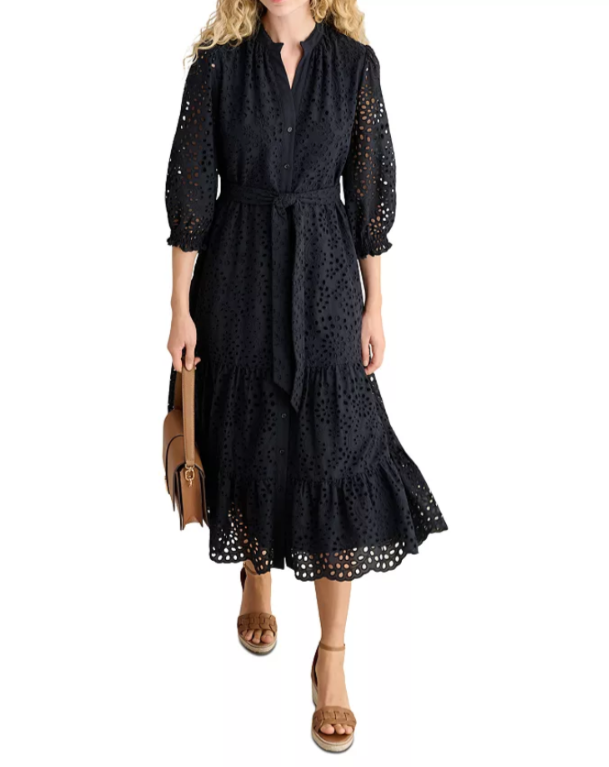 HOBBS LONDON Petite Cianna Embroidered Dress MSRP $400