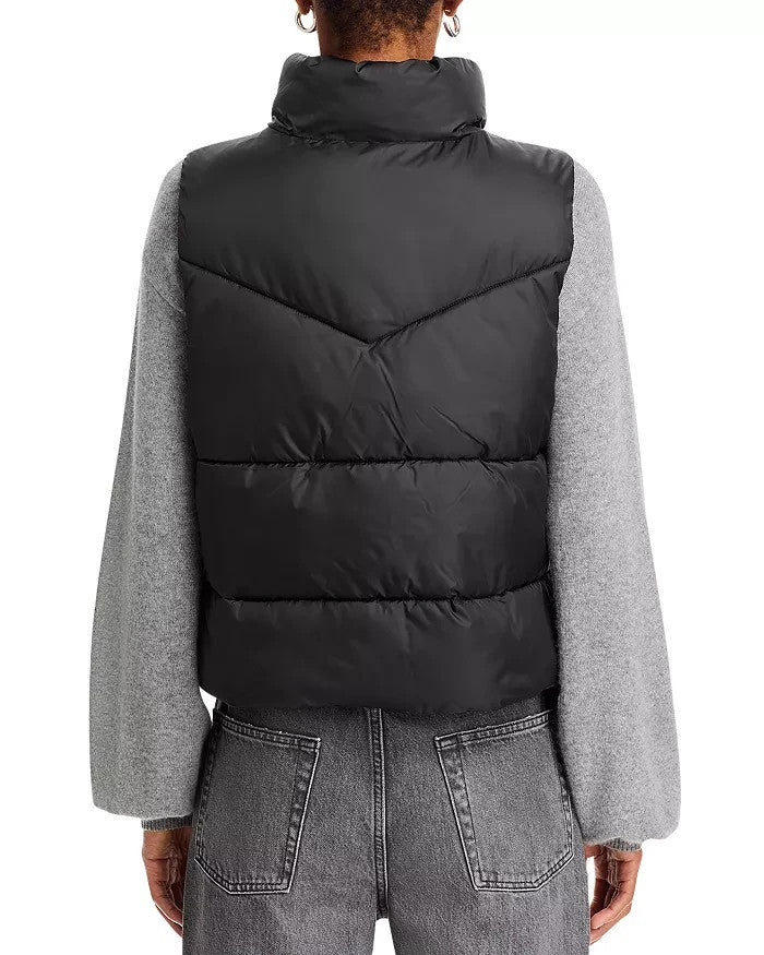 AQUA Athletic Cire Crop Padded Vest MSRP $108