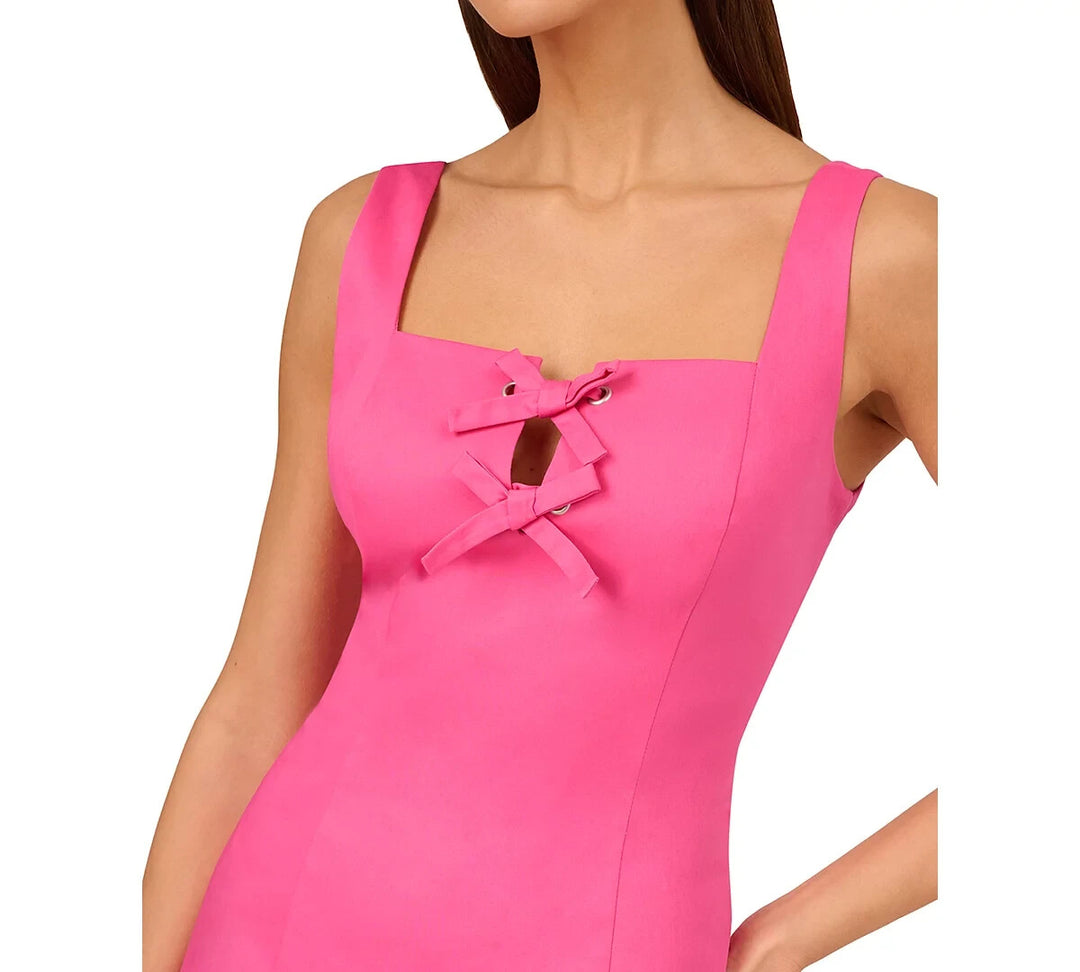 Adrianna by Adrianna Papell Bow-Trim Mini Dress MSRP $129