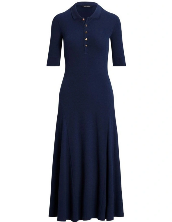 LAUREN Ralph Lauren Cotton-Blend Polo Dress MSRP $145