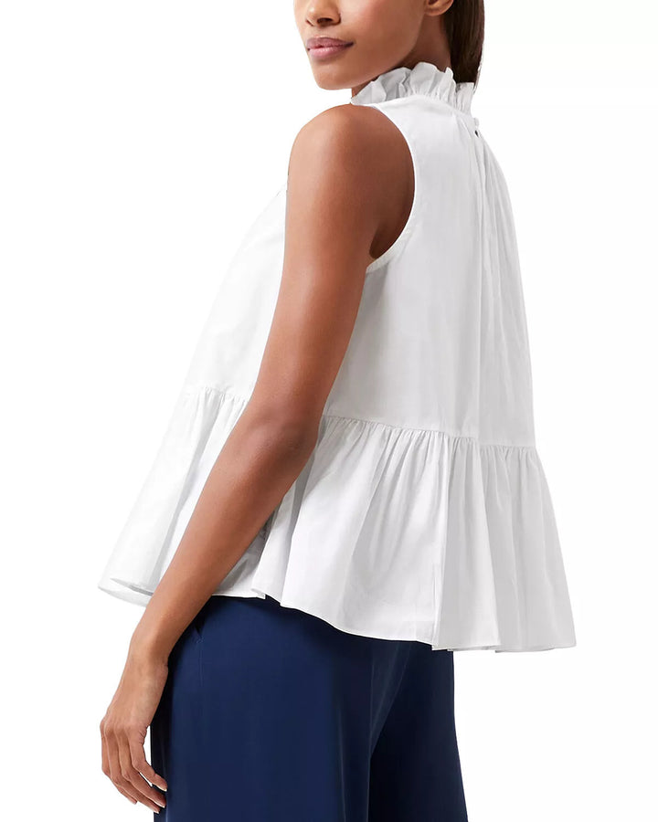 FRENCH CONNECTION Rhodes Sleeveless Poplin Top MSRP $58
