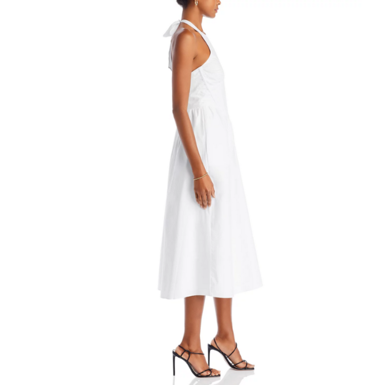 Bardot Kylen Cotton Halter Midi Dress MSRP $169