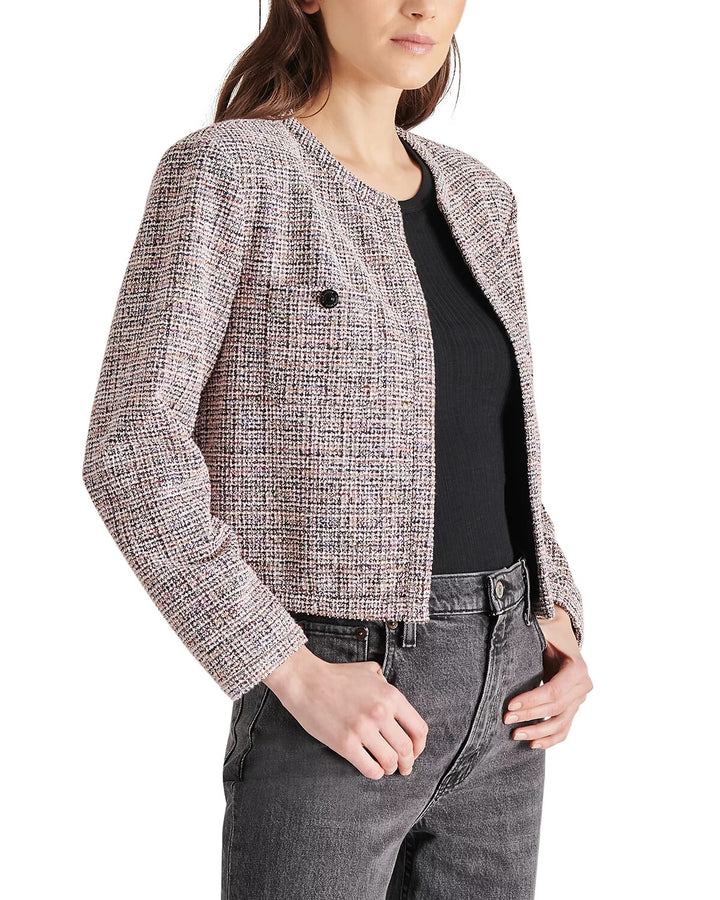 STEVE MADDEN Manon Tweed Jacket MSRP $89