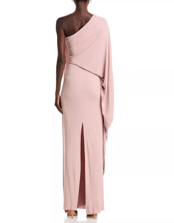 BOSS NAOMI x BOSS 2.0 Escapa Draped One Shoulder Gown MSRP $495