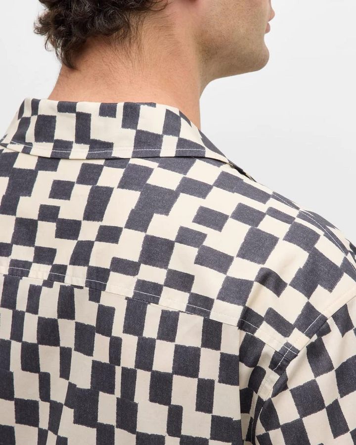 FRAME Men's Vintage-Print Camp Shirt MSRP $248