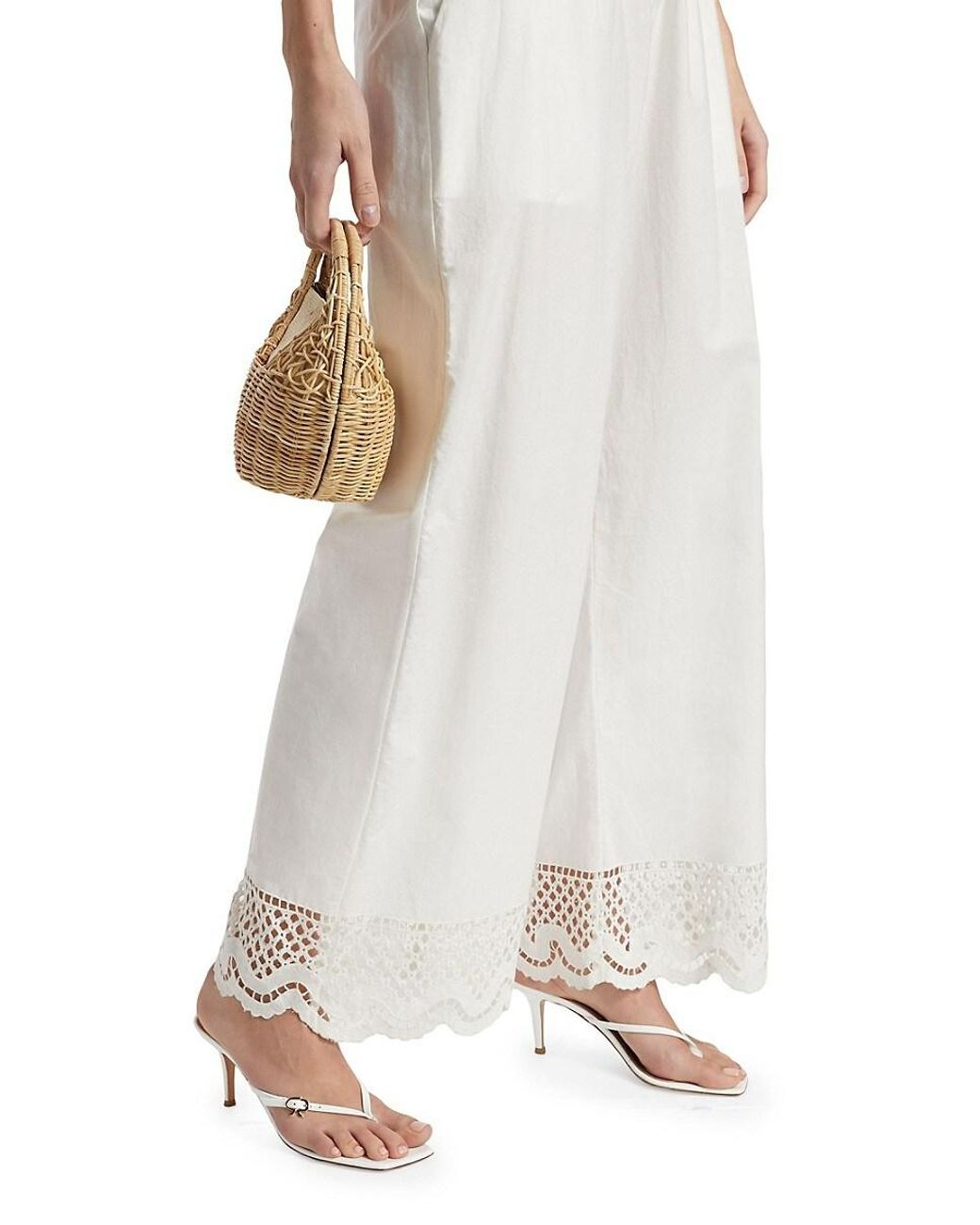 Rails Women's Henrik Cotton Scalloped Pants MSRP $178