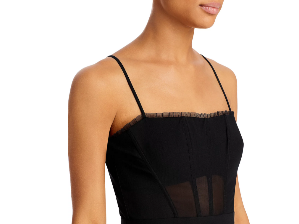 BCBGMAXAZRIA Tulle Corset Essential Gown MSRP $398