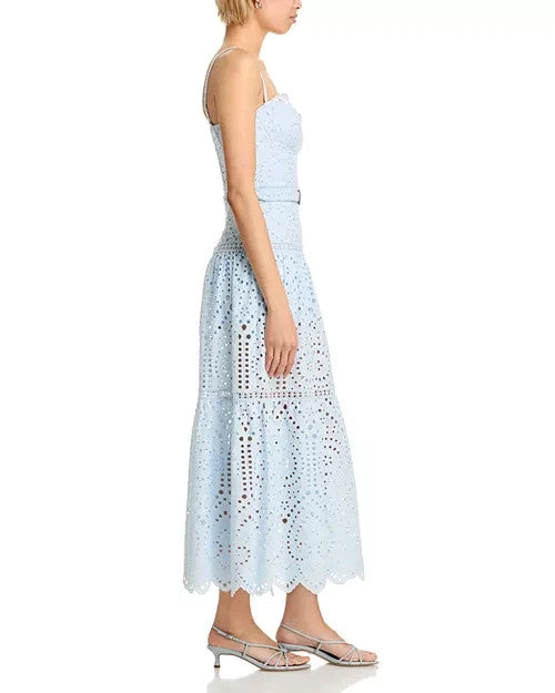 Generation Love Zuria Cotton Eyelet Maxi Dress MSRP $395