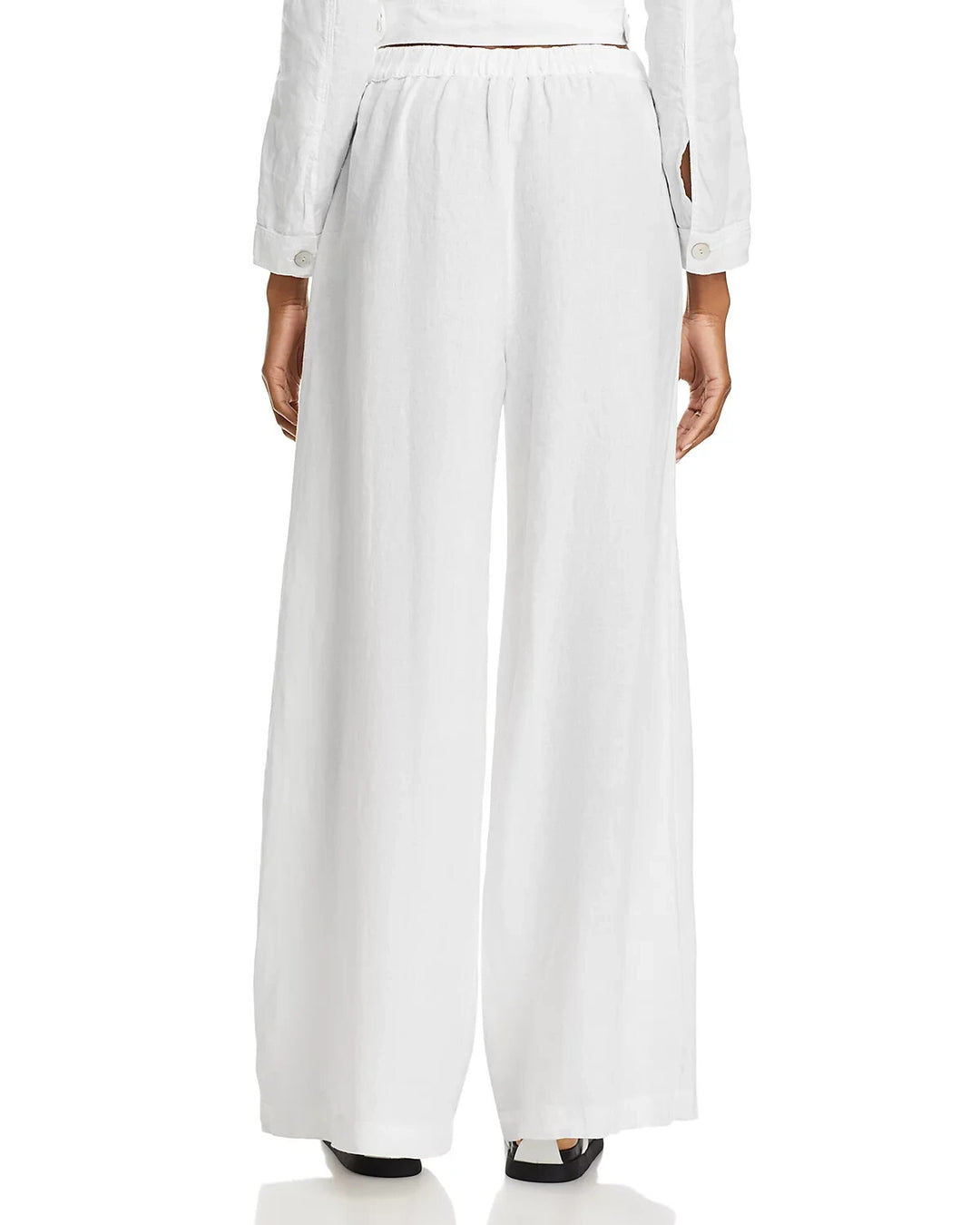 Bella Dahl Pleat Front Linen Palazzo Pants MSRP $174