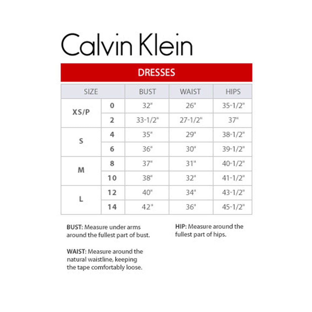 Calvin Klein Jewel-Neck 3/4-Sleeve Chiffon Dress MSRP $139