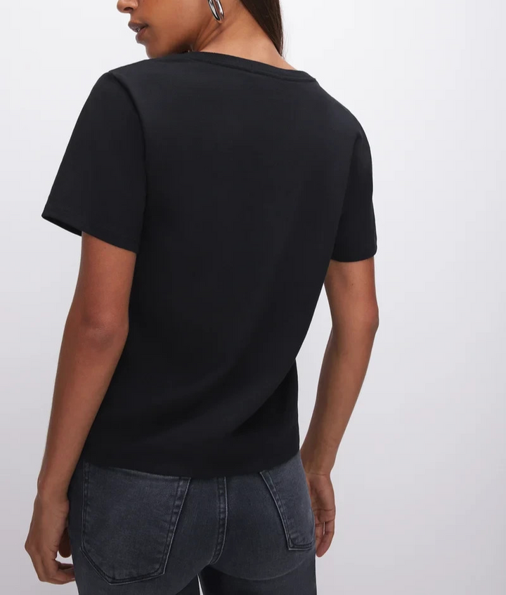 Good American Heritage Girlfriend Tee MSRP $59