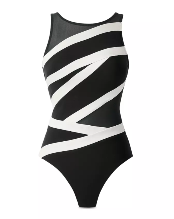 Miraclesuit Spectra Somer Pointe One Piece Swimsuit MSRP $178