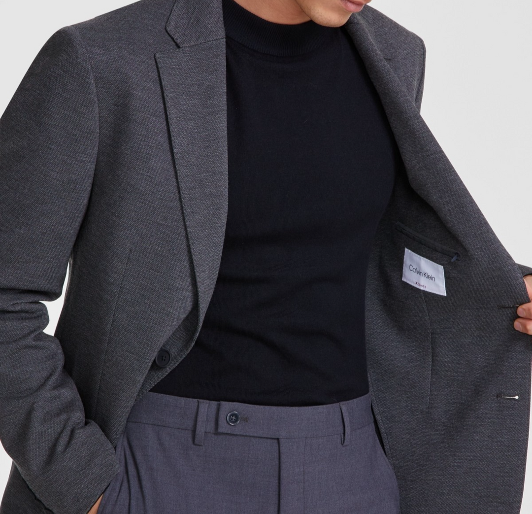 Calvin Klein Men's Slim-Fit Solid Knit Sport Coat MSRP $295