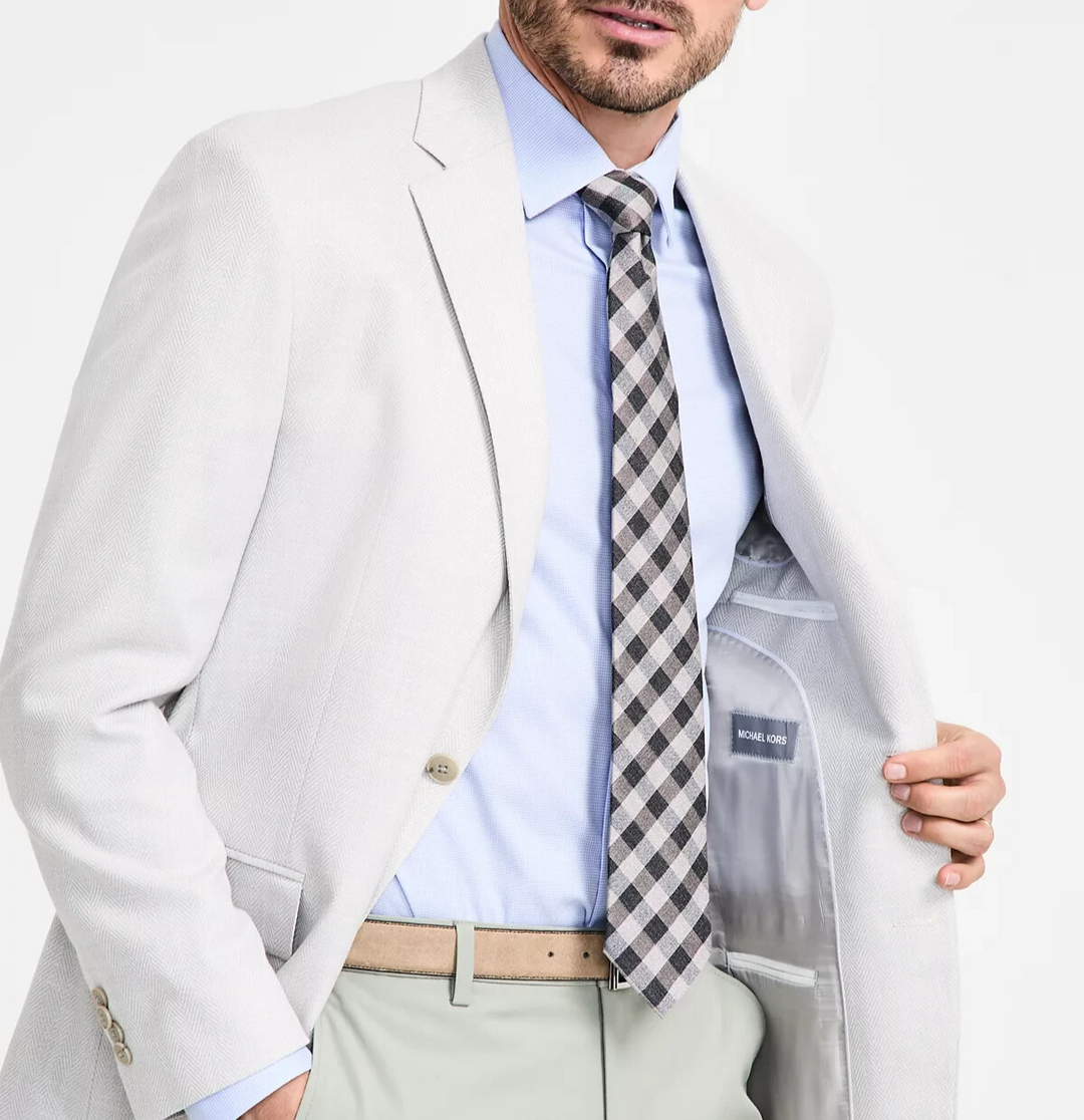 Michael Kors Men's Classic-Fit Herringbone Sport Coat MSRP $295