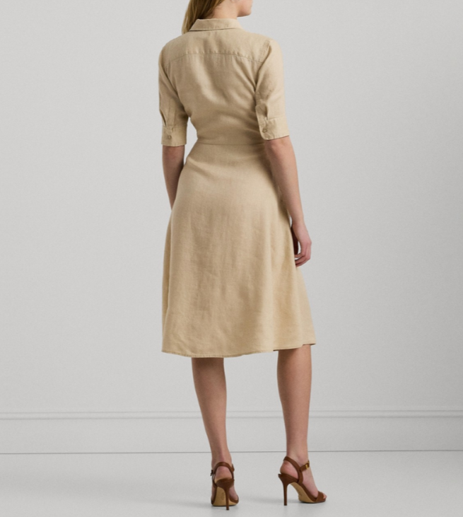 LAUREN Ralph Lauren  Linen Shirt Dress MSRP $185