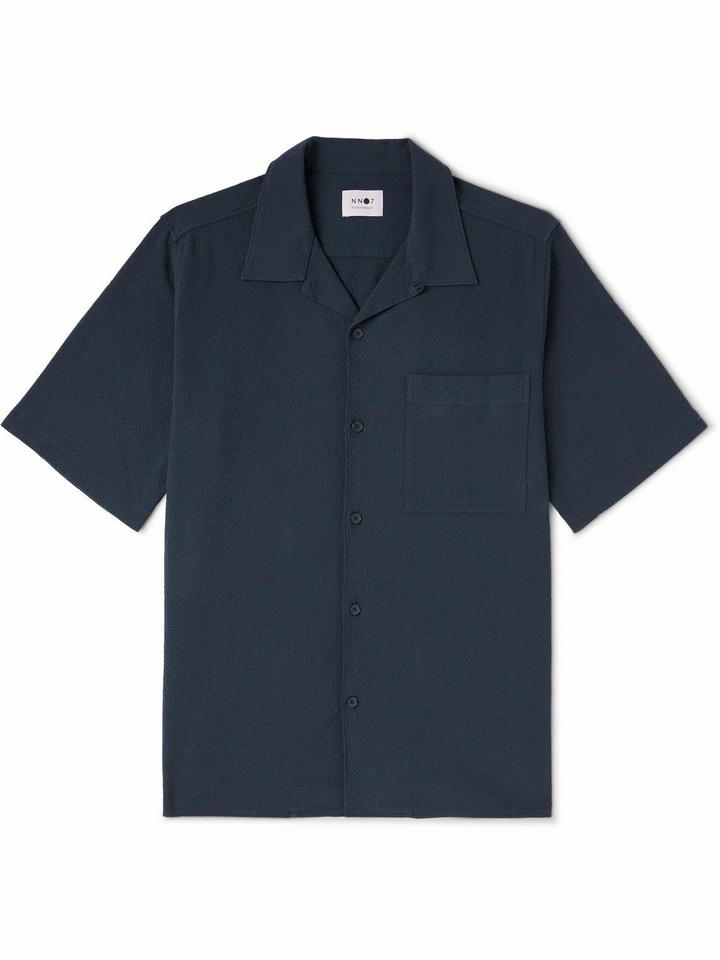 NN07 Julio Seersucker Shirt MSRP $185