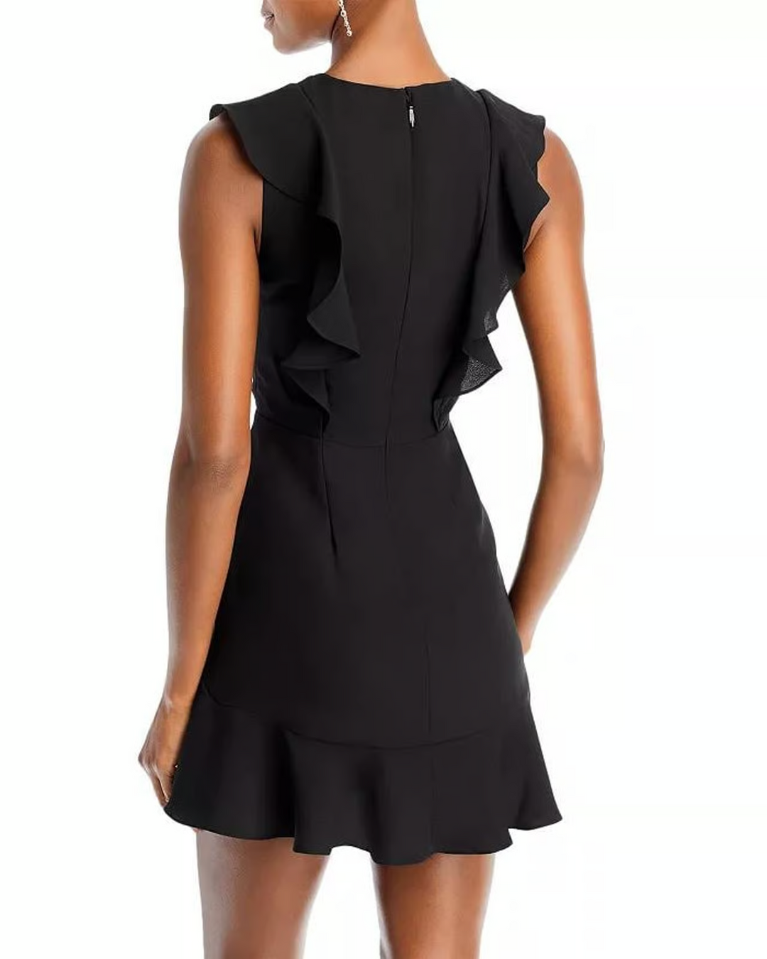 BCBGMAXAZRIA Ruffled Mini Dress MSRP $228