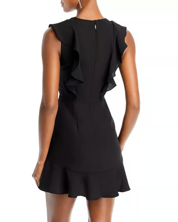 BCBGMAXAZRIA Ruffled Mini Dress MSRP $228