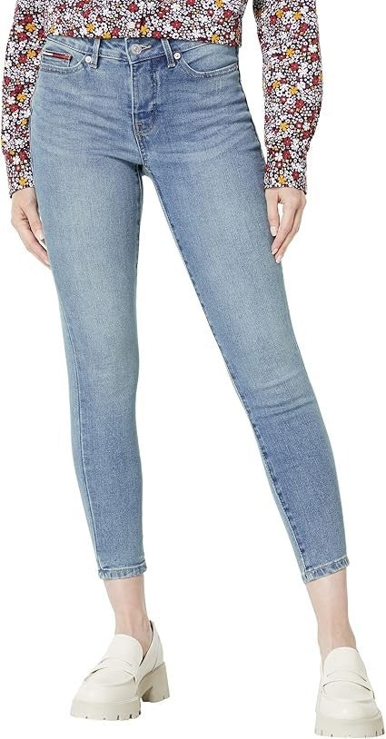 Tommy Hilfiger Curvy Fit Skinny Ankle Jeans MSRP $89