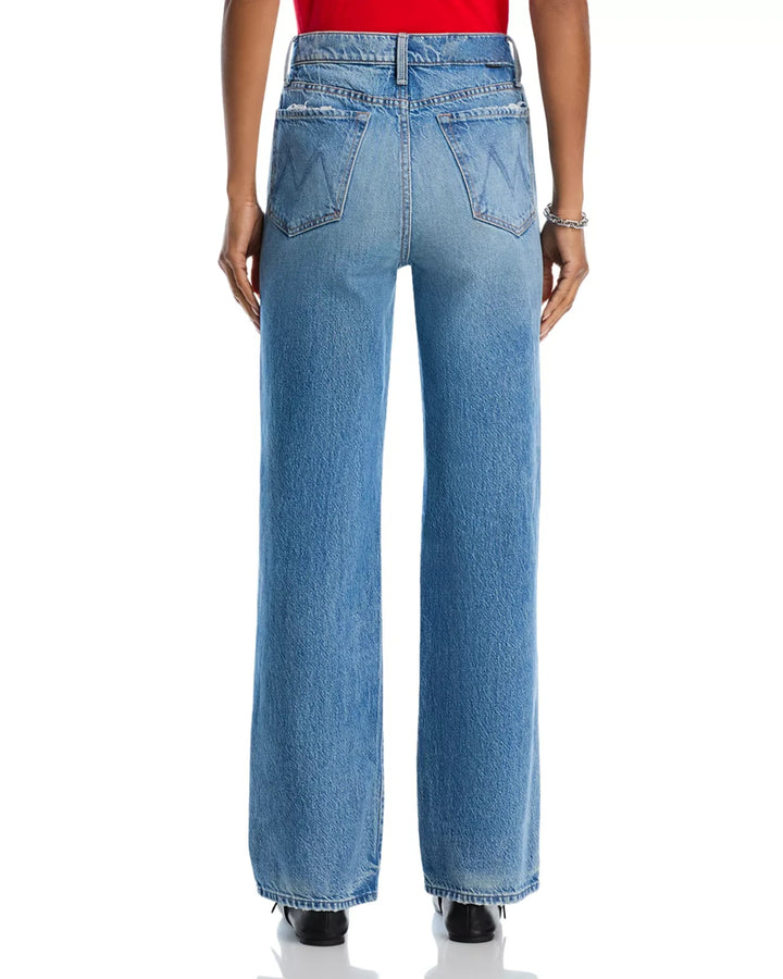 MOTHER The Rambler Sneak High Rise Wide Straight Jeans MSRP $350